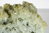 Bladed Blue Barite Crystals On Chalcopyrite - Morocco #184328-2